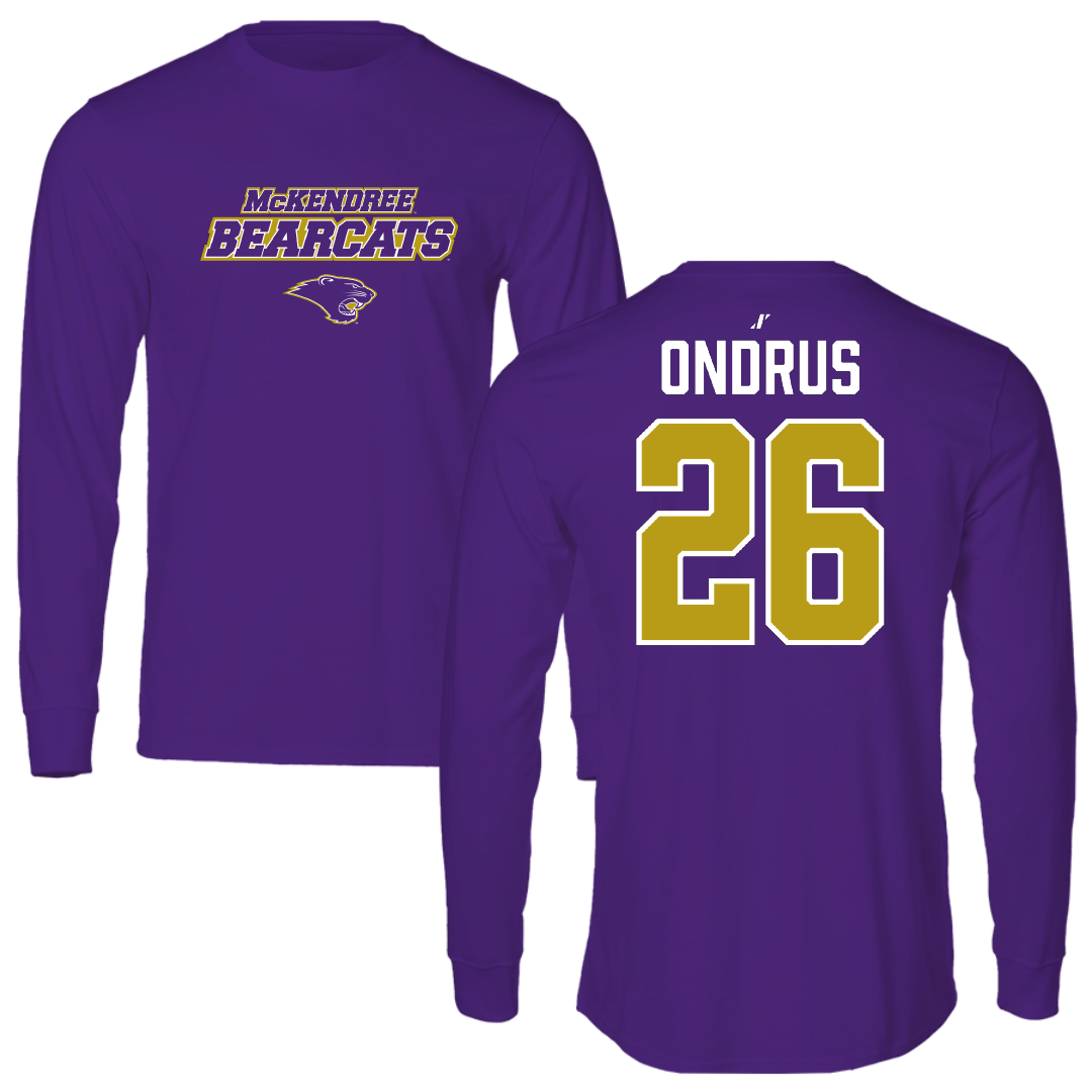 McKendree University Soccer Purple General Performance Long Sleeve - #26 Abbey Ondrus