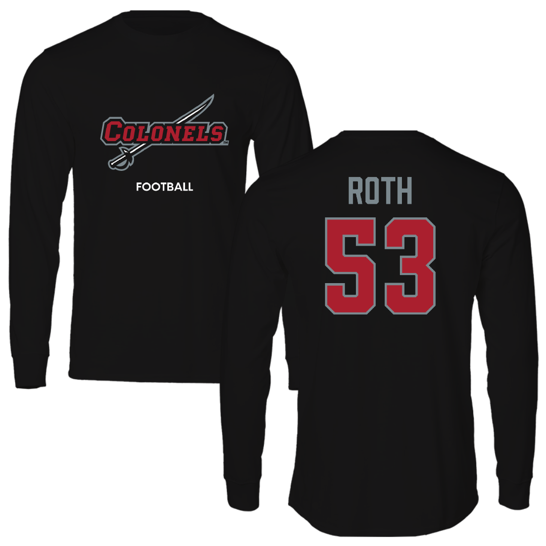 Nicholls State University Football Black Colonels Performance Long Sleeve - #53 Craig Roth