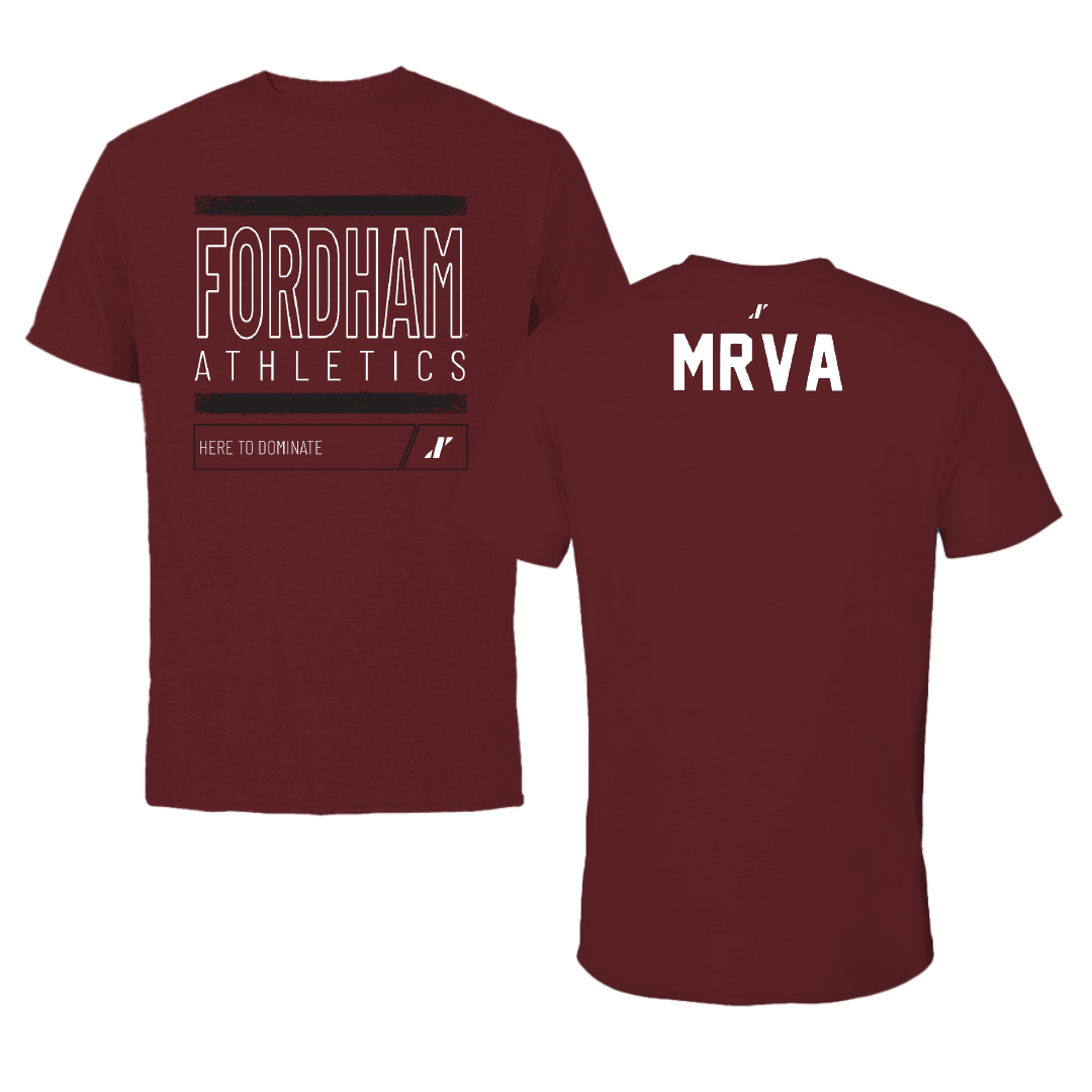 Fordham University Golf Maroon Dominate Performance Tee - Jake Mrva