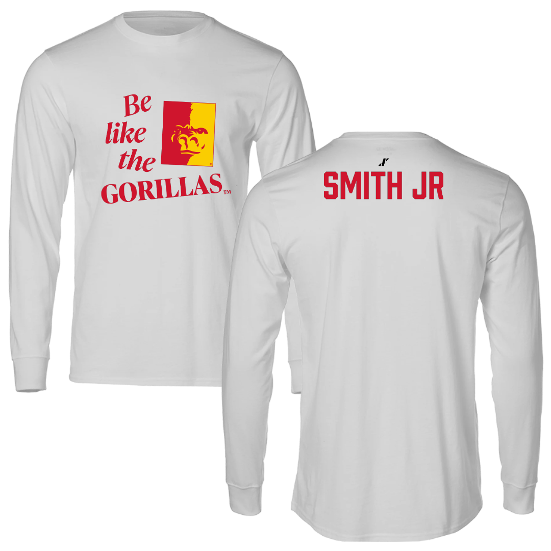 Pittsburg State University TF and XC Light Gray Be Like Us Performance Long Sleeve - Kerry Smith Jr