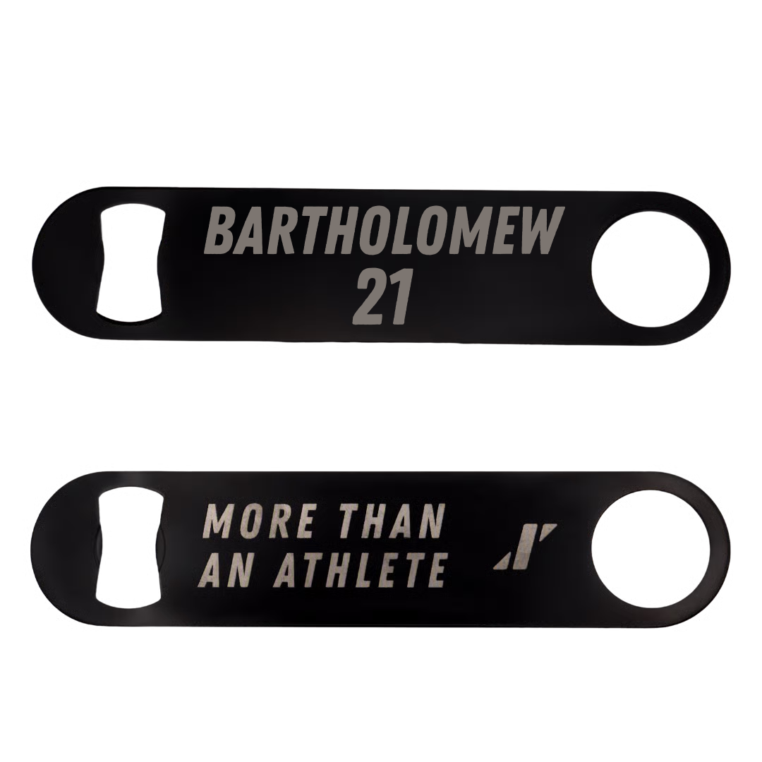 Baseball Black Bottle Opener - #21 Malcolm Bartholomew