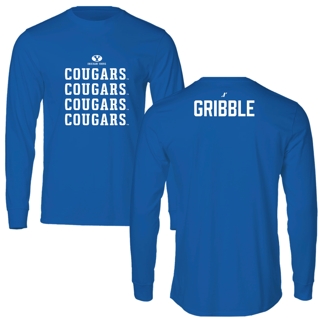 Brigham Young University TF and XC Blue General Long Sleeve - Hayden Gribble