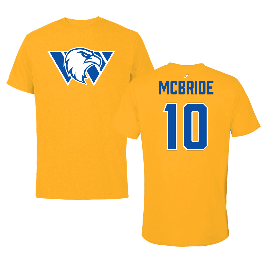 Williams Baptist University Softball Gold Performance Tee - #10 Megan McBride