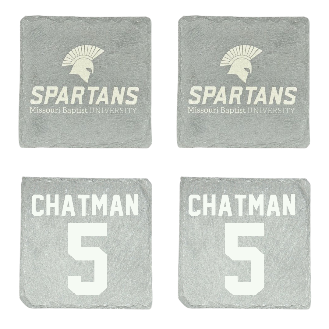 Missouri Baptist University Basketball (M) Stone Coaster (4 Pack)  - #5 Leonard Chatman