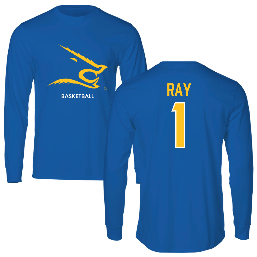 Texas A&M University-Kingsville Basketball (W) Blue Long Sleeve - #1 Shelby Ray