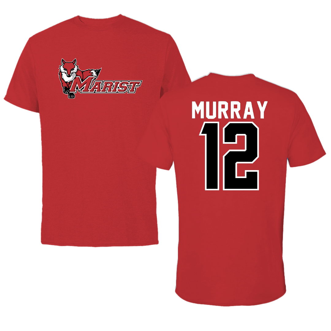 Marist University Lacrosse Red Performance Tee - #12 Peter Murray