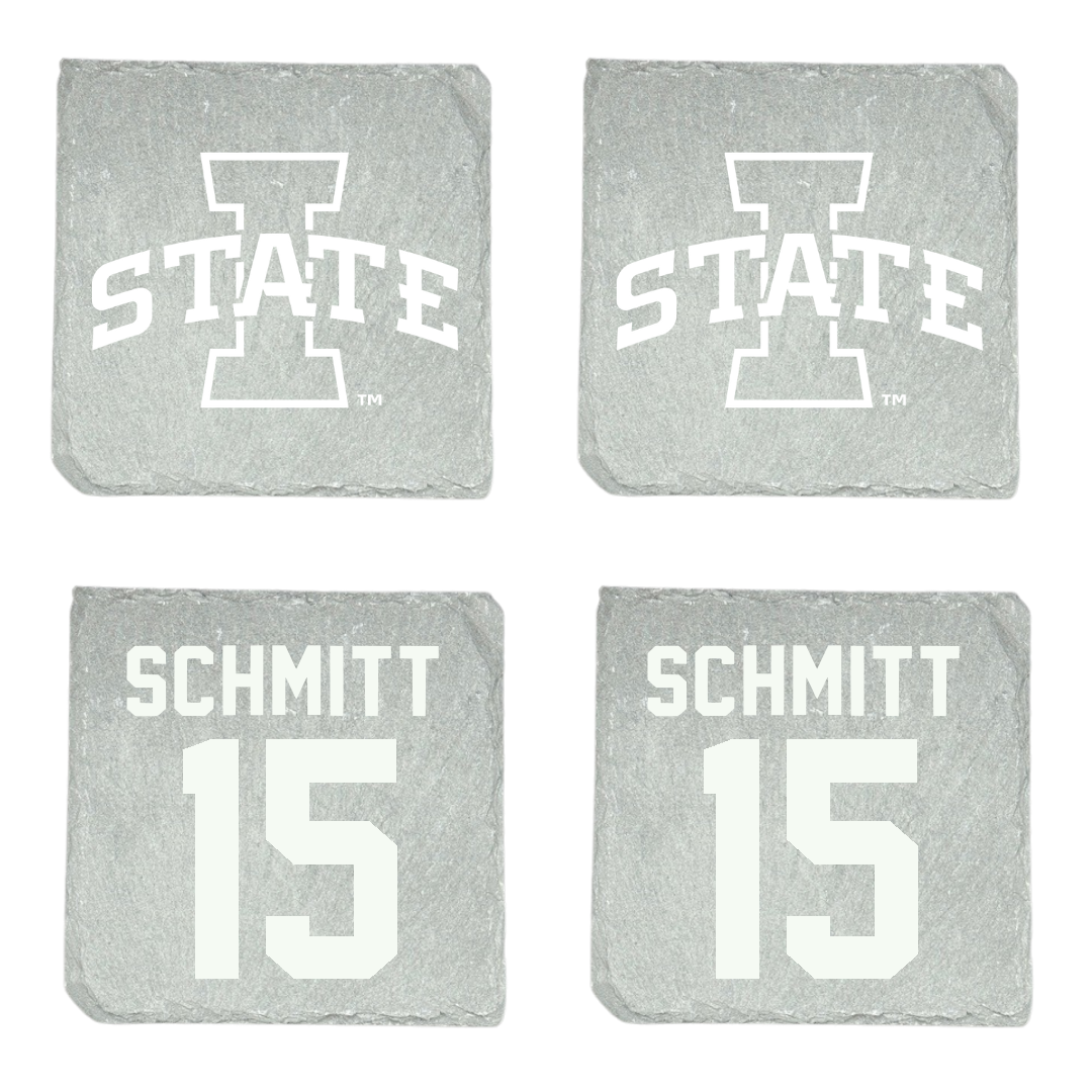 Iowa State University Volleyball Stone Coaster (4 Pack)  - #15 Kiersten Schmitt
