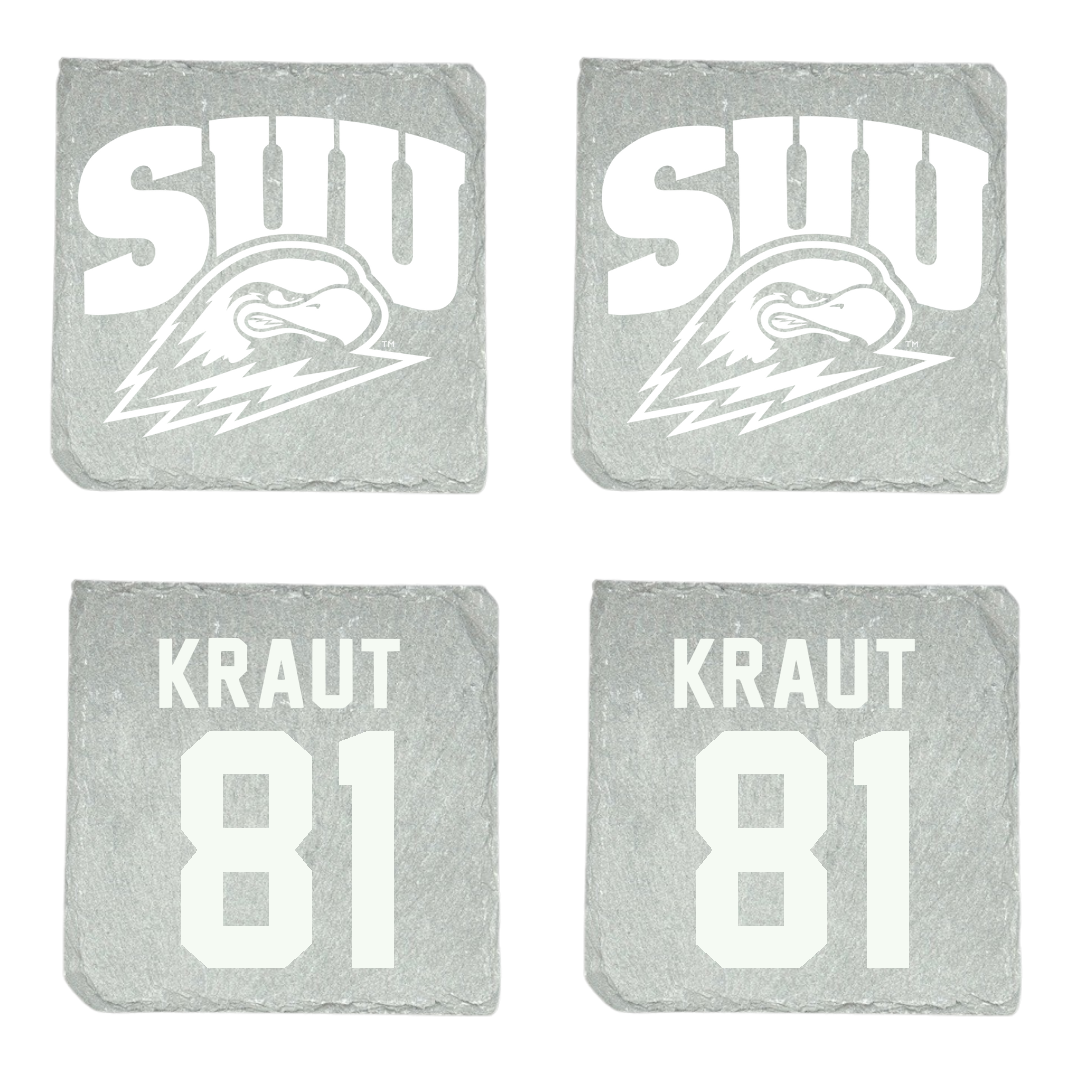 Southern Utah University Football Stone Coaster (4 Pack)  - #81 Anson Kraut