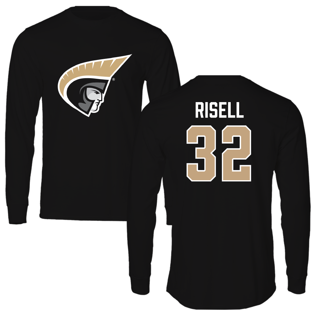 Anderson University (South Carolina) Soccer Black Performance Long Sleeve - #32 Samuel Risell