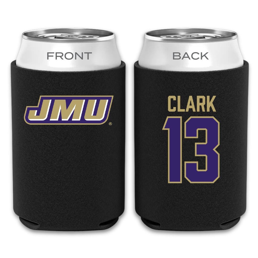 James Madison University Lacrosse Black Can Cooler - #13 Maggie Clark