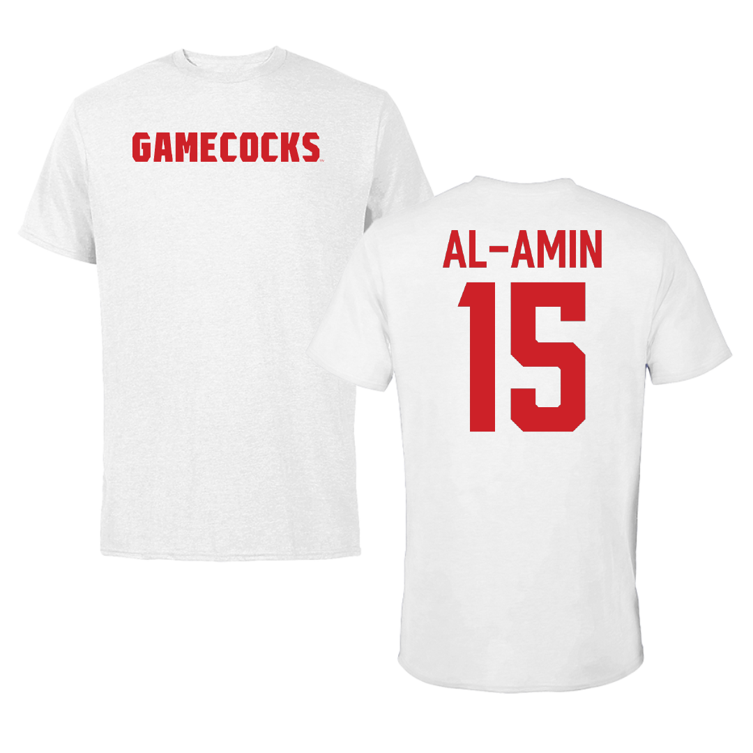 Jacksonville State University Football White Performance Tee - #15 Jibreel Al-Amin