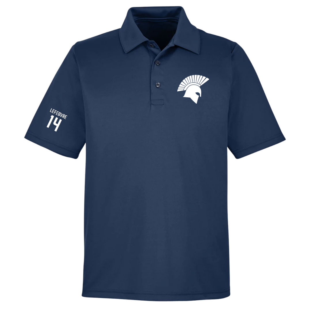 Missouri Baptist University Baseball Navy Polo - #14 Lucas Lefebvre