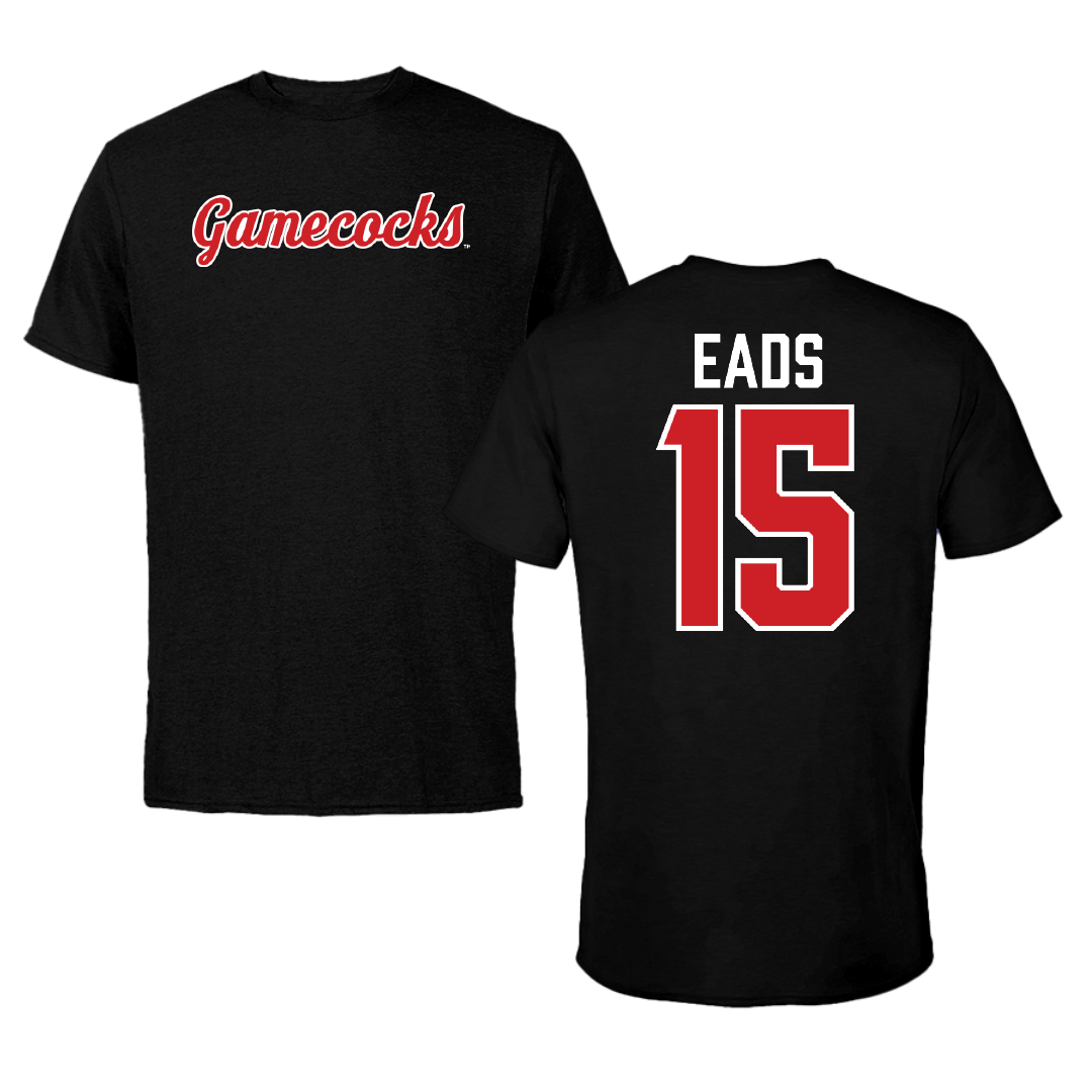 Jacksonville State University Soccer Black Performance Tee - #15 Baylee Eads
