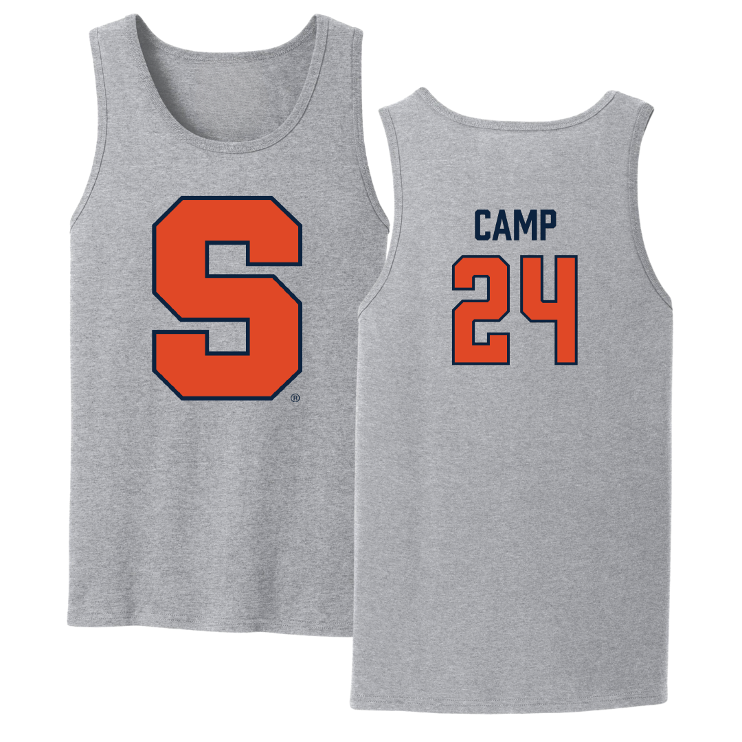 Syracuse University Basketball Sport Gray Tank Top - #24 Dominique Camp