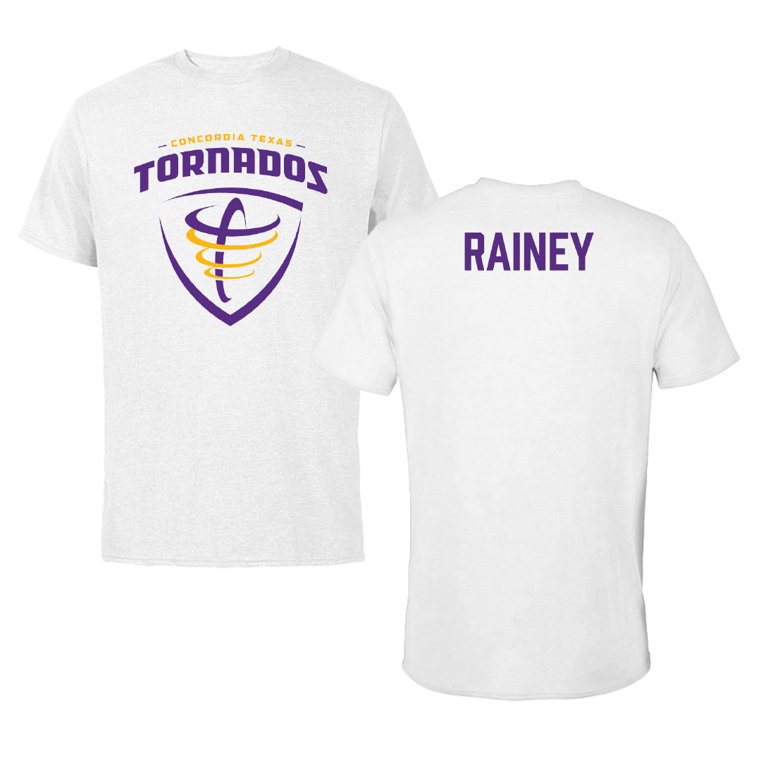Concordia University (Texas) TF and XC White Tee - Damari Rainey