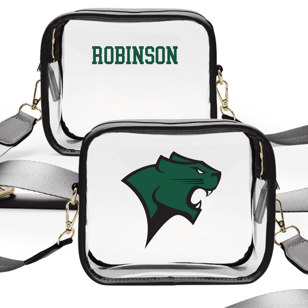 Chicago State University TF and XC Black Clear Stadium Bag - Praxton Robinson