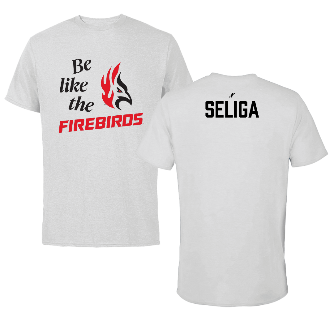 Carthage College TF and XC Light Gray Be Like Us Performance Tee - Sydney Seliga