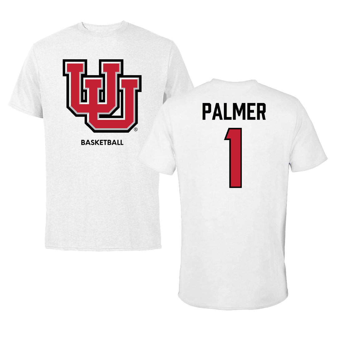 University of Utah Basketball (W) White Tee - #1 Isabel Palmer
