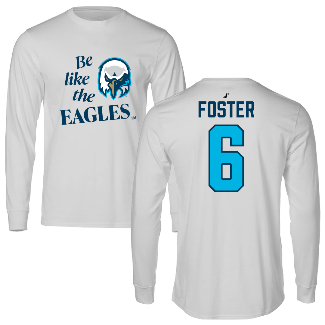 Wake Tech Community College Softball Light Gray Be Like Us Performance Long Sleeve - #6 Brianne Foster
