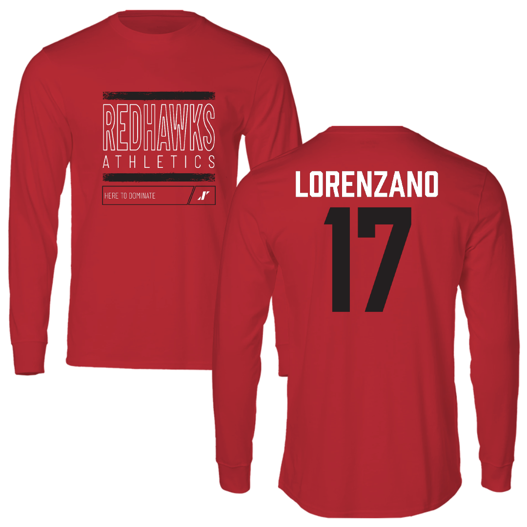 Southeast Missouri State University Baseball Red Dominate Performance Long Sleeve - #17 Matthew Lorenzano