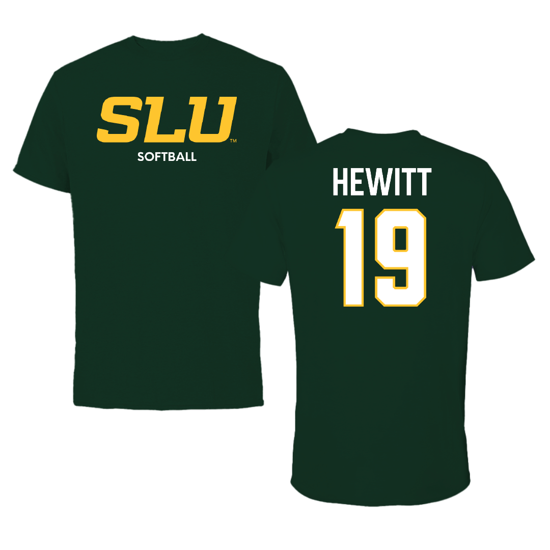 Southeastern Louisiana University Softball Forest Green Performance Tee - #19 Sadie Hewitt