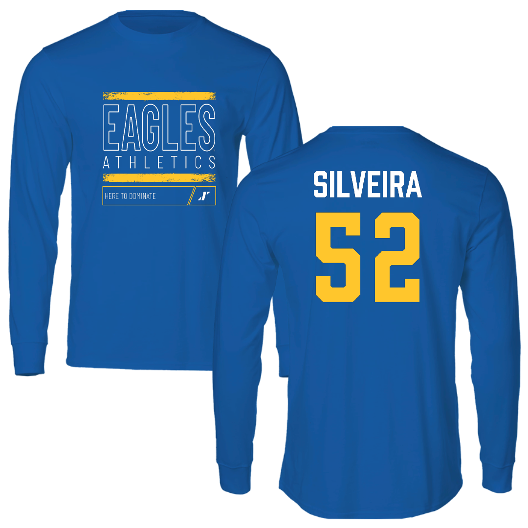 Williams Baptist University Soccer Blue Dominate Long Sleeve - #52 Bruno Silveira