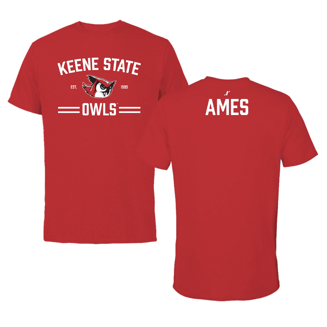 Keene State College Cheer Red General Performance Tee - Mackenzie Ames