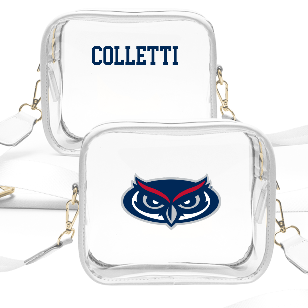 Florida Atlantic University Dance White Clear Stadium Bag - Courtney Colletti
