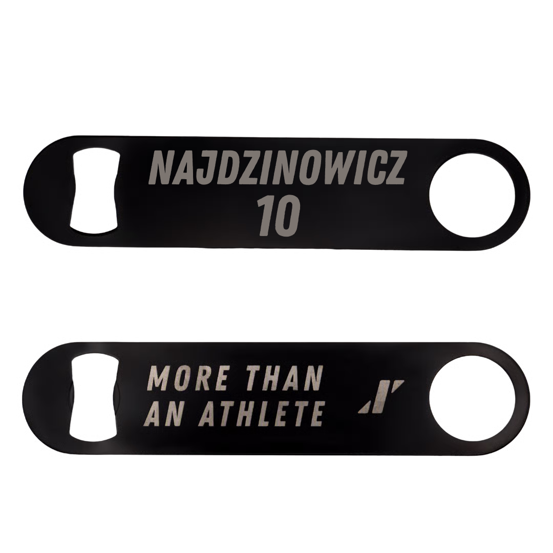 Soccer (W) Black Bottle Opener - #10 Abby Najdzinowicz