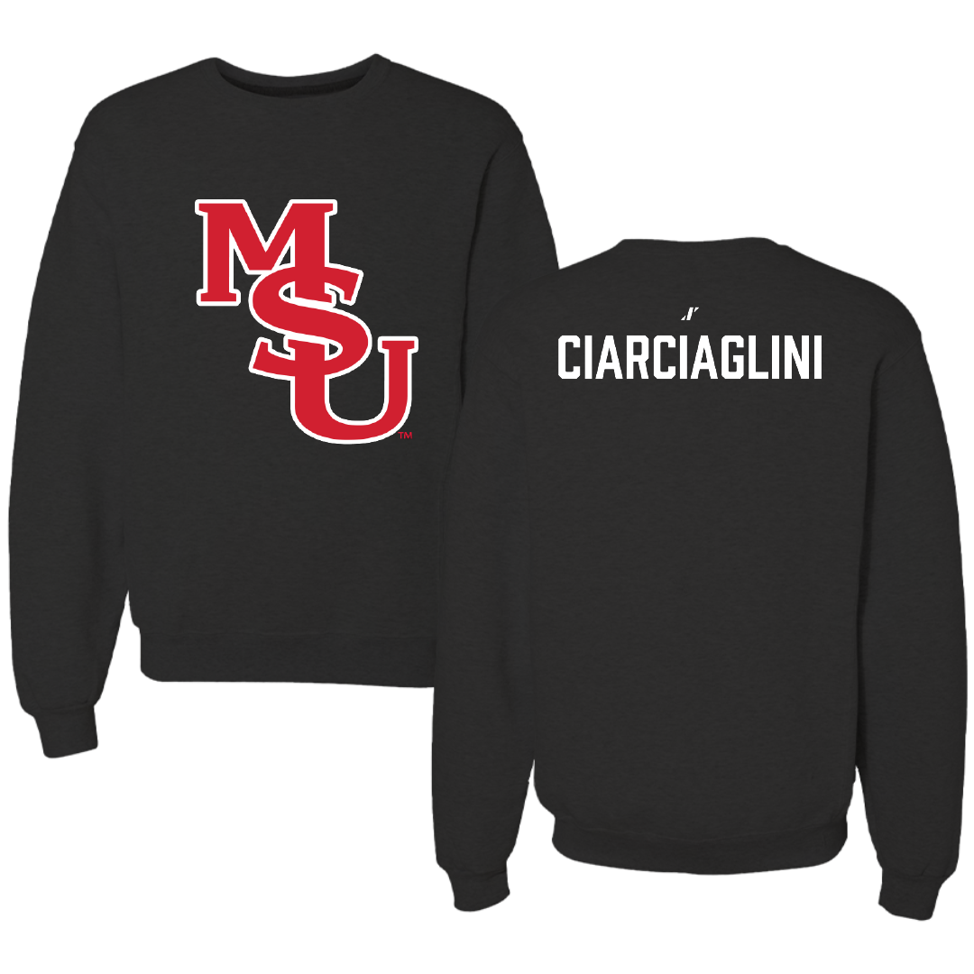 Minot State University Wrestling (M) Black Crewneck - Dylann Ciarciaglini