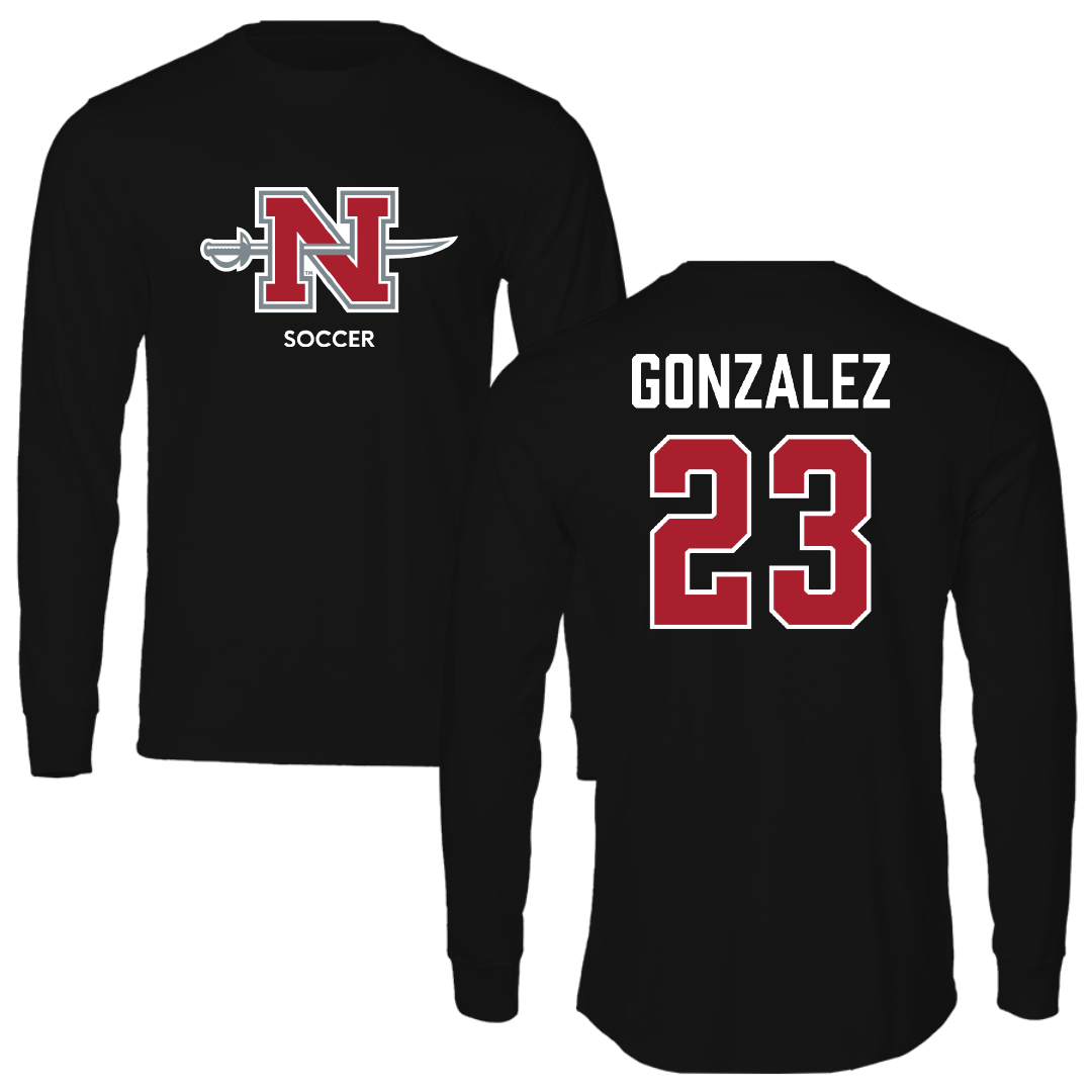 Nicholls State University Soccer (W) Black Mascot Performance Long Sleeve - #23 Hanah Gonzalez