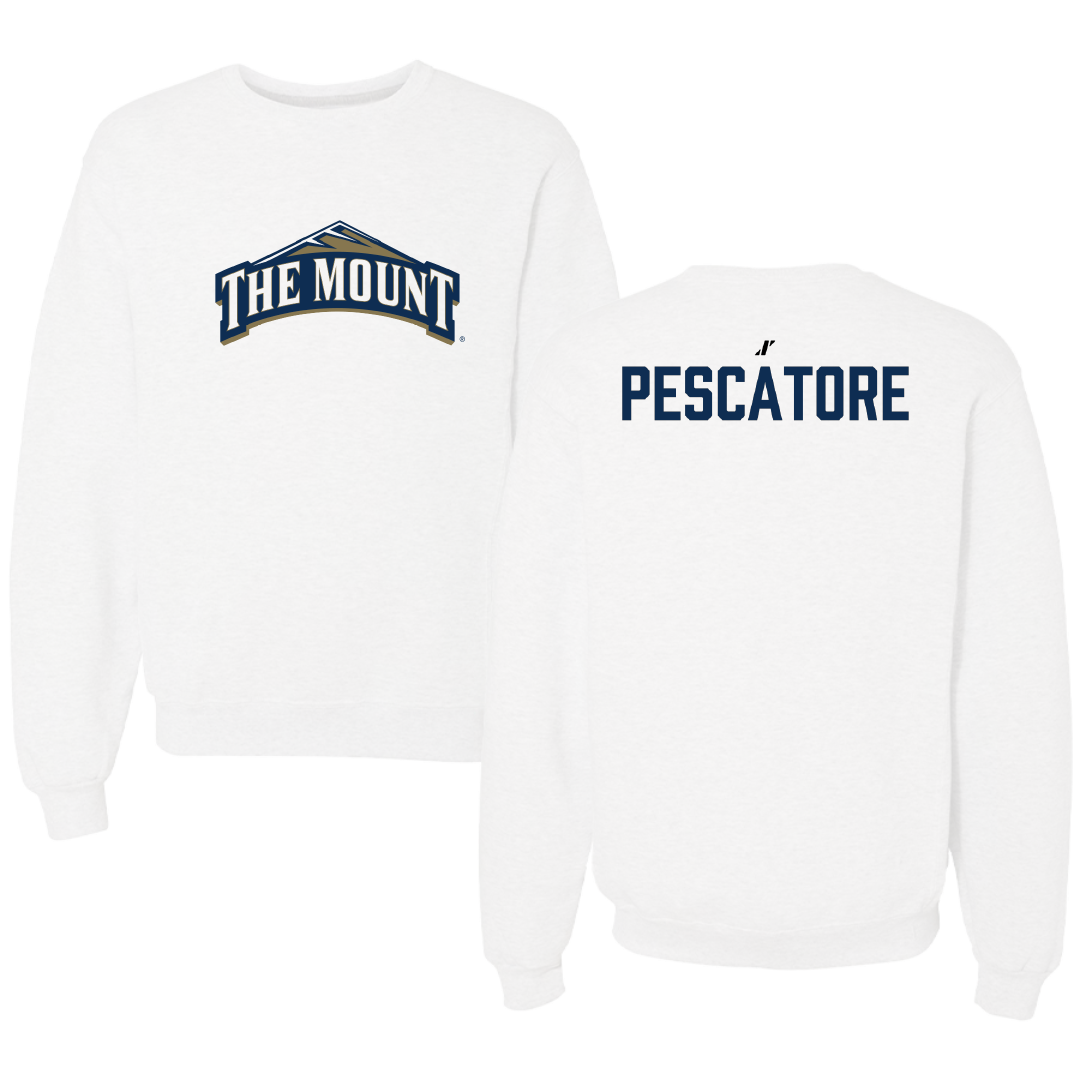 Mount St. Mary's University Tennis (W) White Crewneck - Bella Pescatore