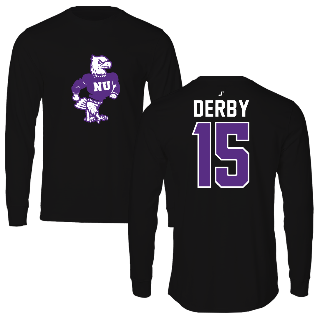 Niagara University Bowling Black Performance Long Sleeve - #15 Abbie Derby