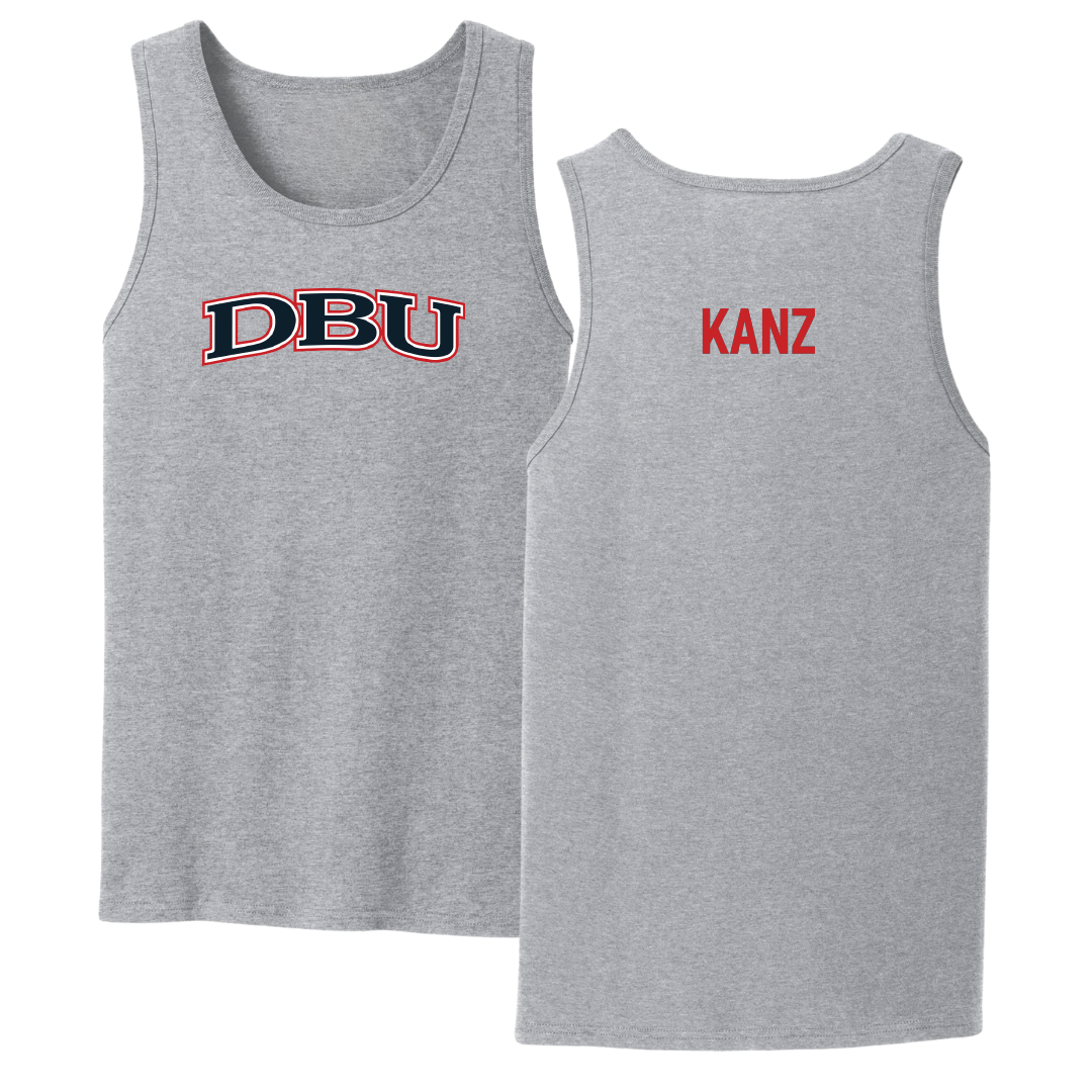 Dallas Baptist University TF and XC Sport Gray Tank Top - Daniel Kanz