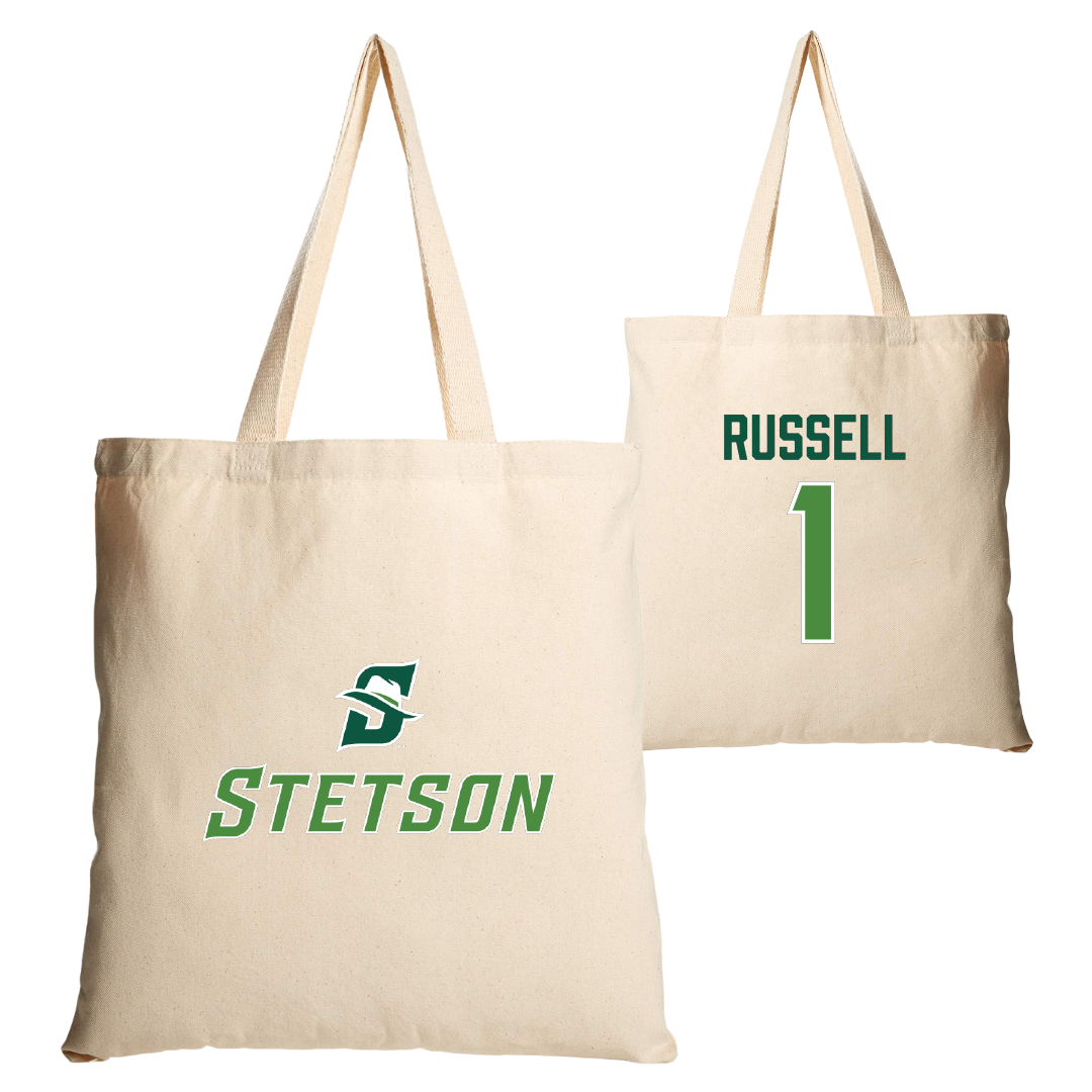 Stetson University Baseball Tan Canvas Tote Bag - #1 Landon Russell