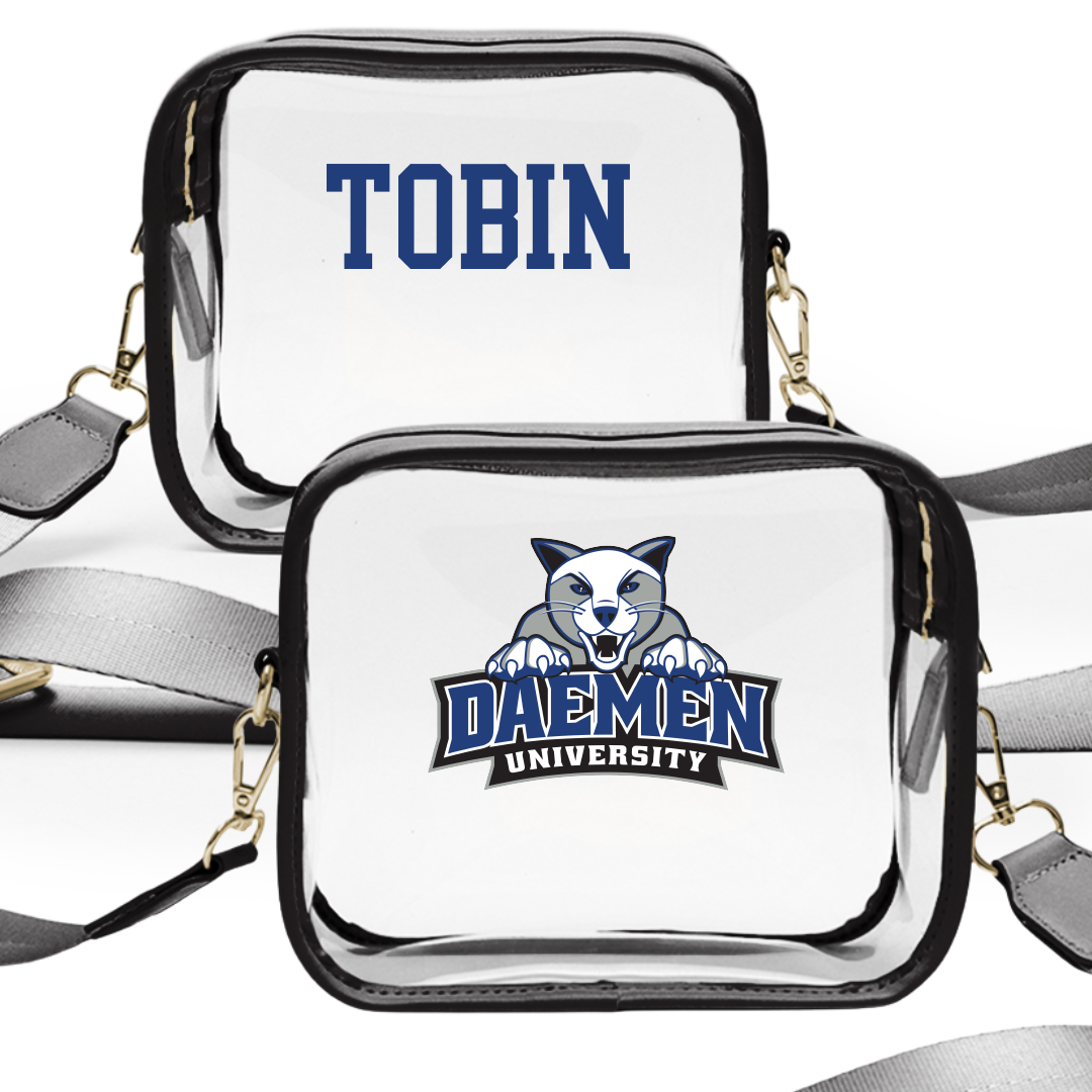 Daemen University TF and XC Black Clear Stadium Bag - Brad Tobin