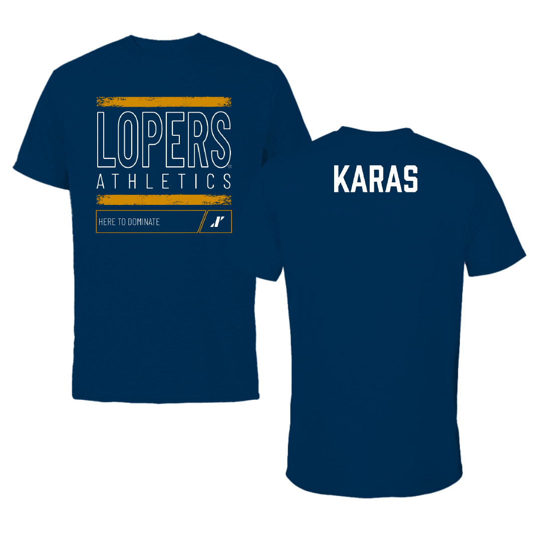 University of Nebraska at Kearney TF and XC Navy Dominate Performance Tee - Quin Karas