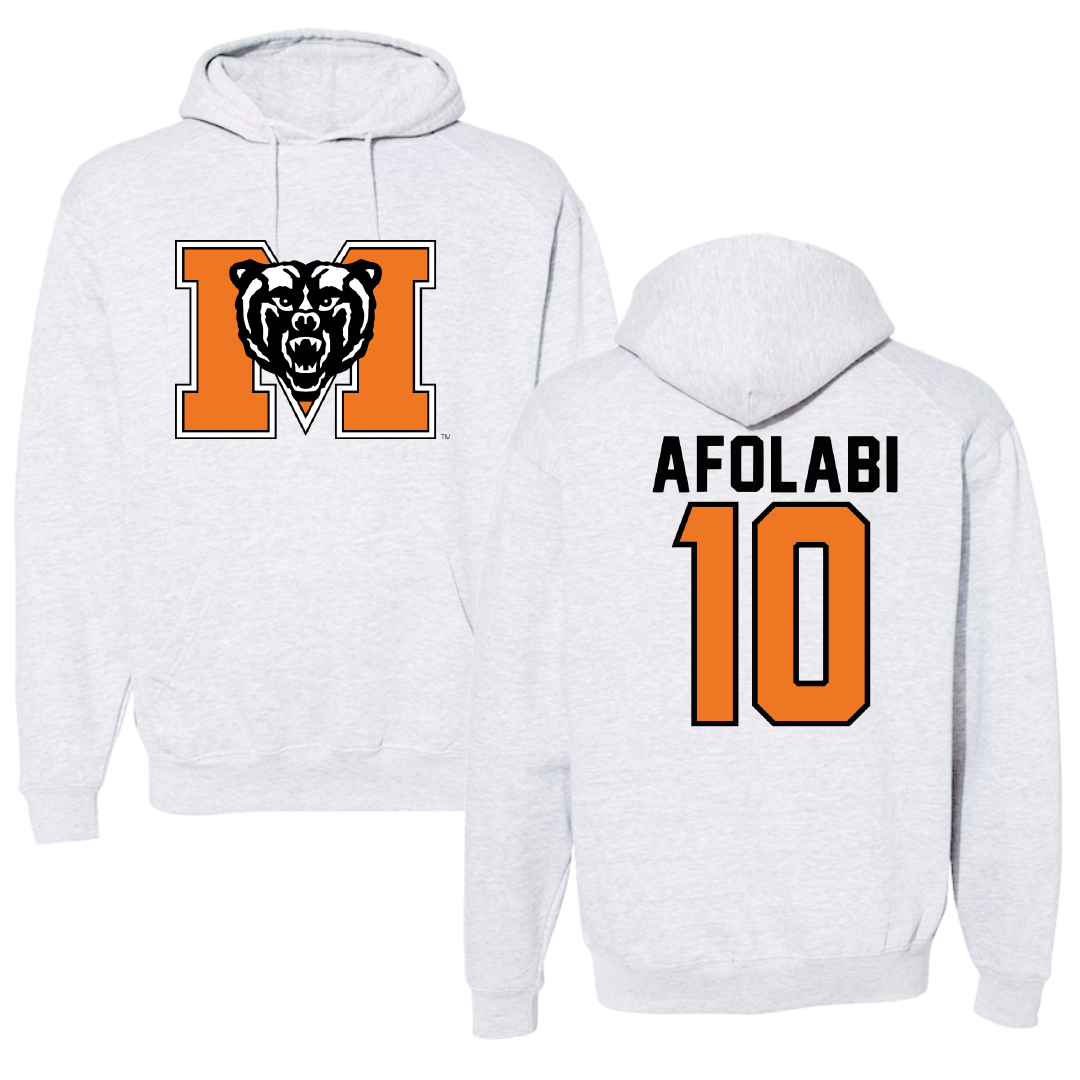 Mercer University Soccer Light Gray Hoodie - #10 Segun Afolabi