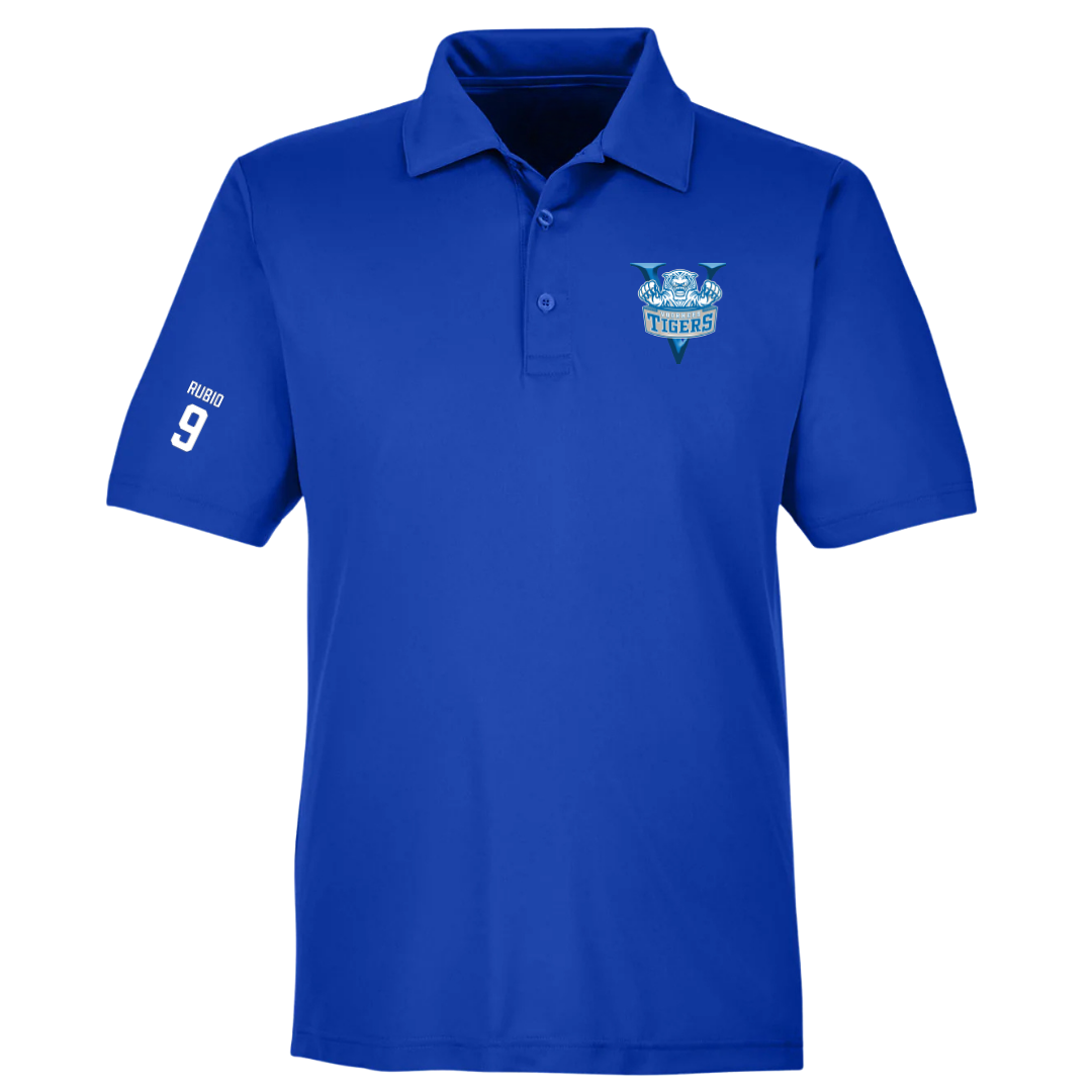 Voorhees University Baseball Blue Polo - #9 Miguel Rubio