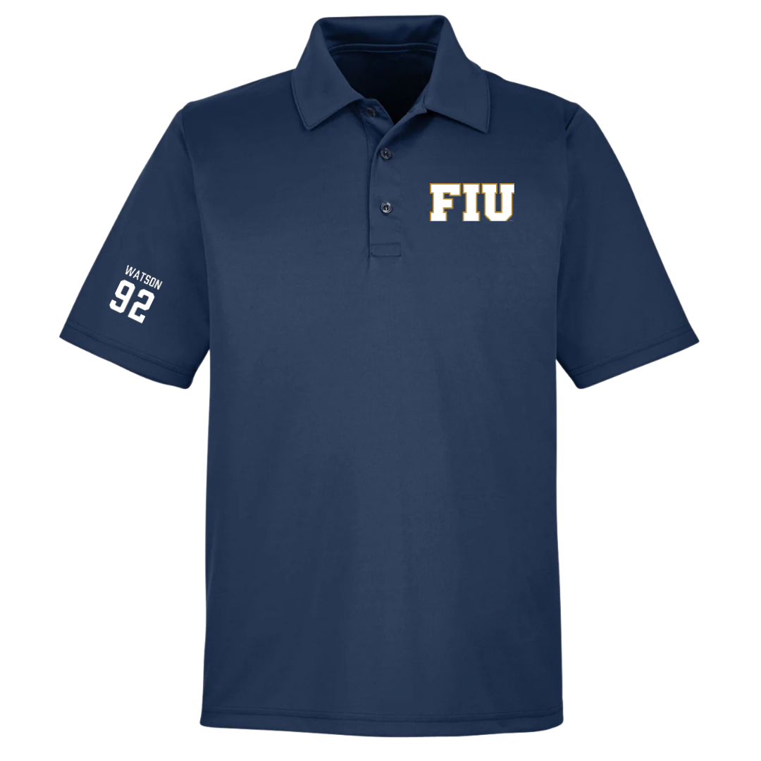 Florida International University Football Navy Polo - #92 Nicholas Watson