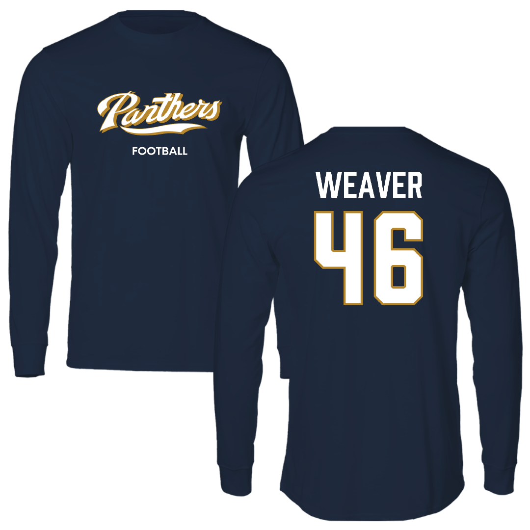 Florida International University Football Navy Performance Long Sleeve - #46 Atavious Weaver