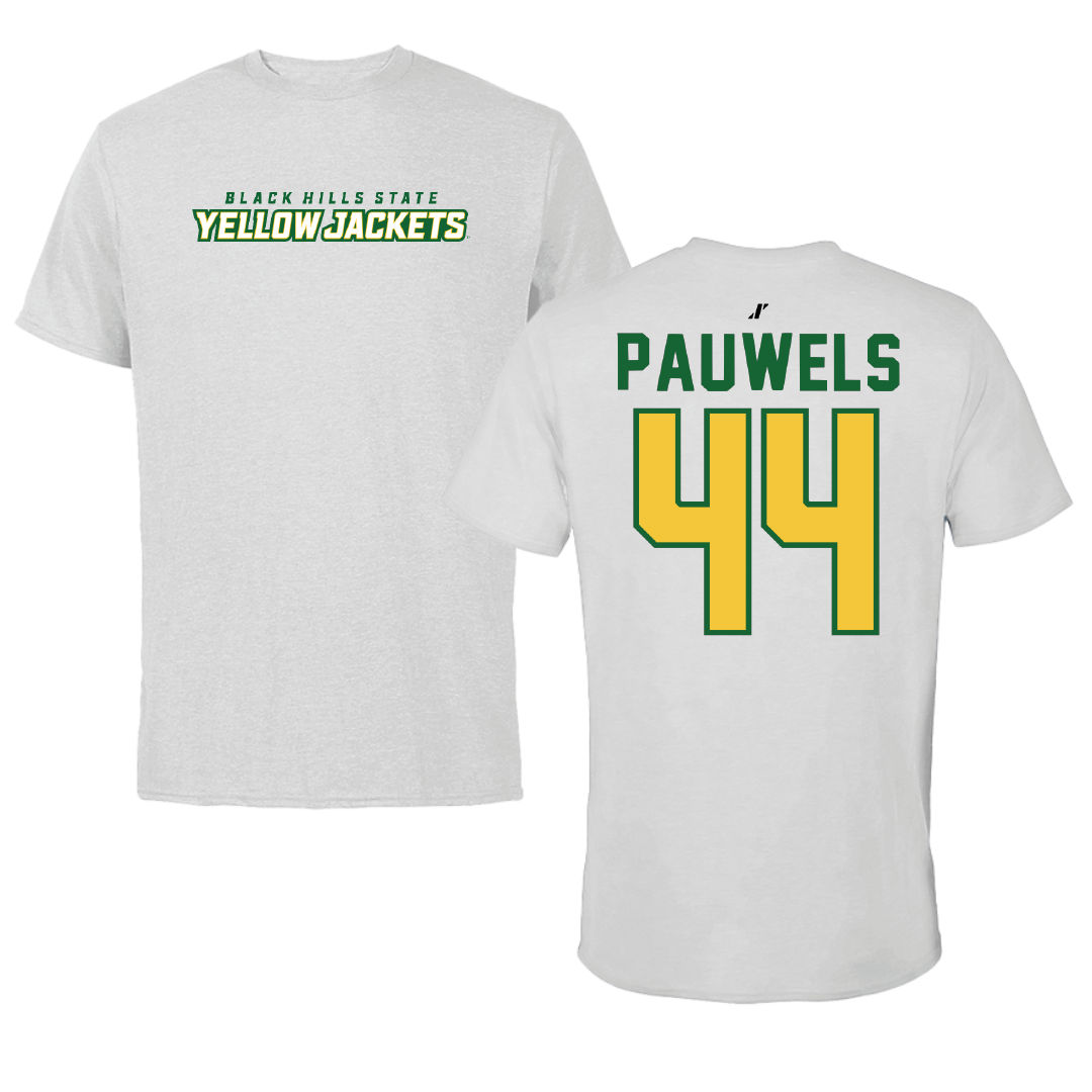 Black Hills State University Softball Light Gray Performance Tee - #44 Ashlynn Pauwels