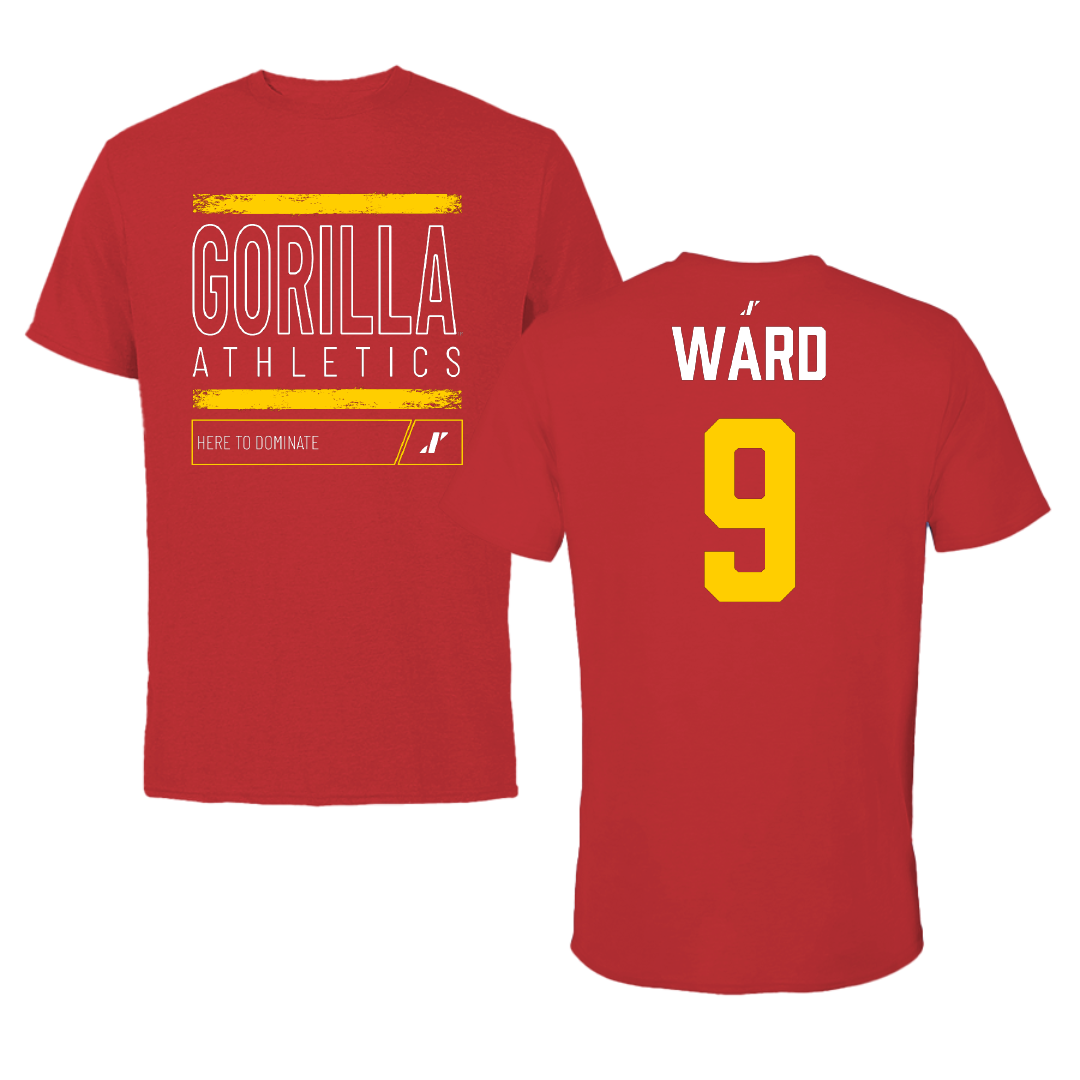 Pittsburg State University Football Red Dominate Performance Tee - #9 Spencer Ward