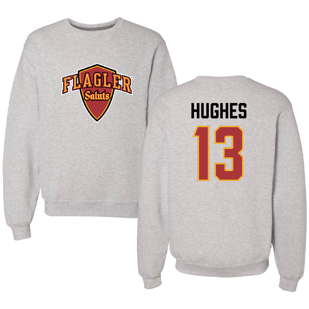 Flagler College Soccer Gray Crewneck - #13 Hannah Hughes