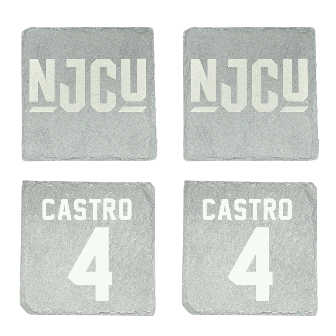 New Jersey City University Softball Stone Coaster (4 Pack)  - #4 Abby Castro