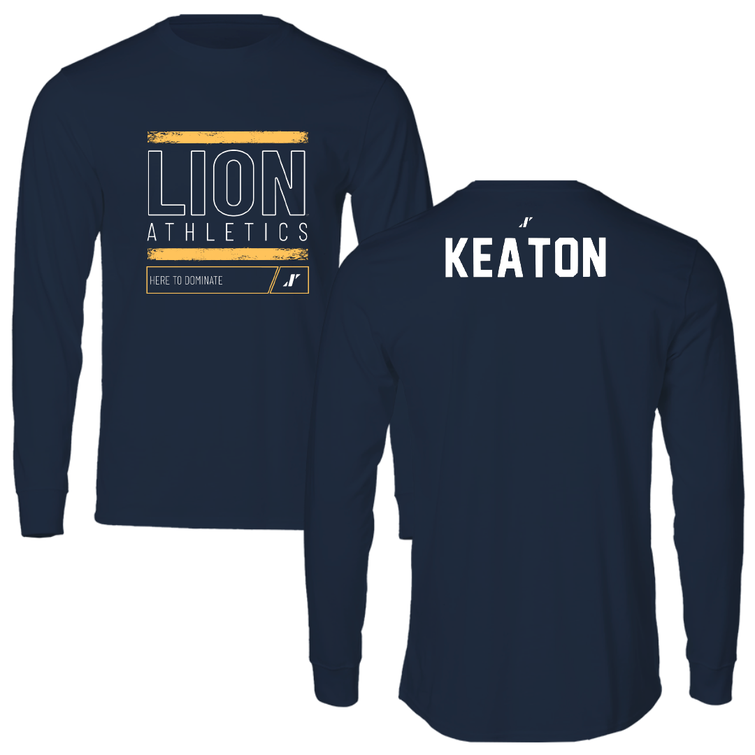 East Texas A&M University Cheer Navy Dominate Performance Long Sleeve - Heaven Keaton