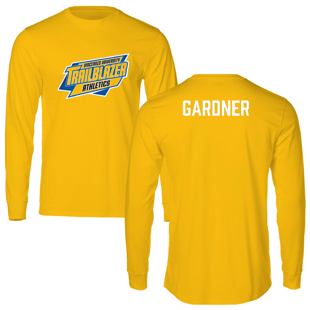 Vincennes University Golf (M) Gold Long Sleeve - Landon Gardner
