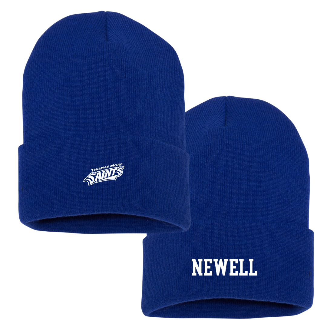 Thomas More University Lacrosse (M) Blue Beanie - #14 Camden Newell