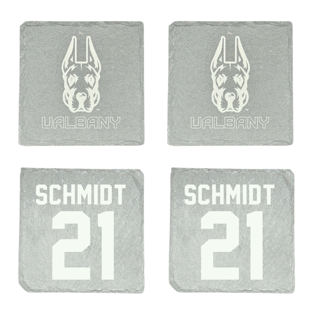 University at Albany Baseball Stone Coaster (4 Pack)  - #21 Jaden Schmidt