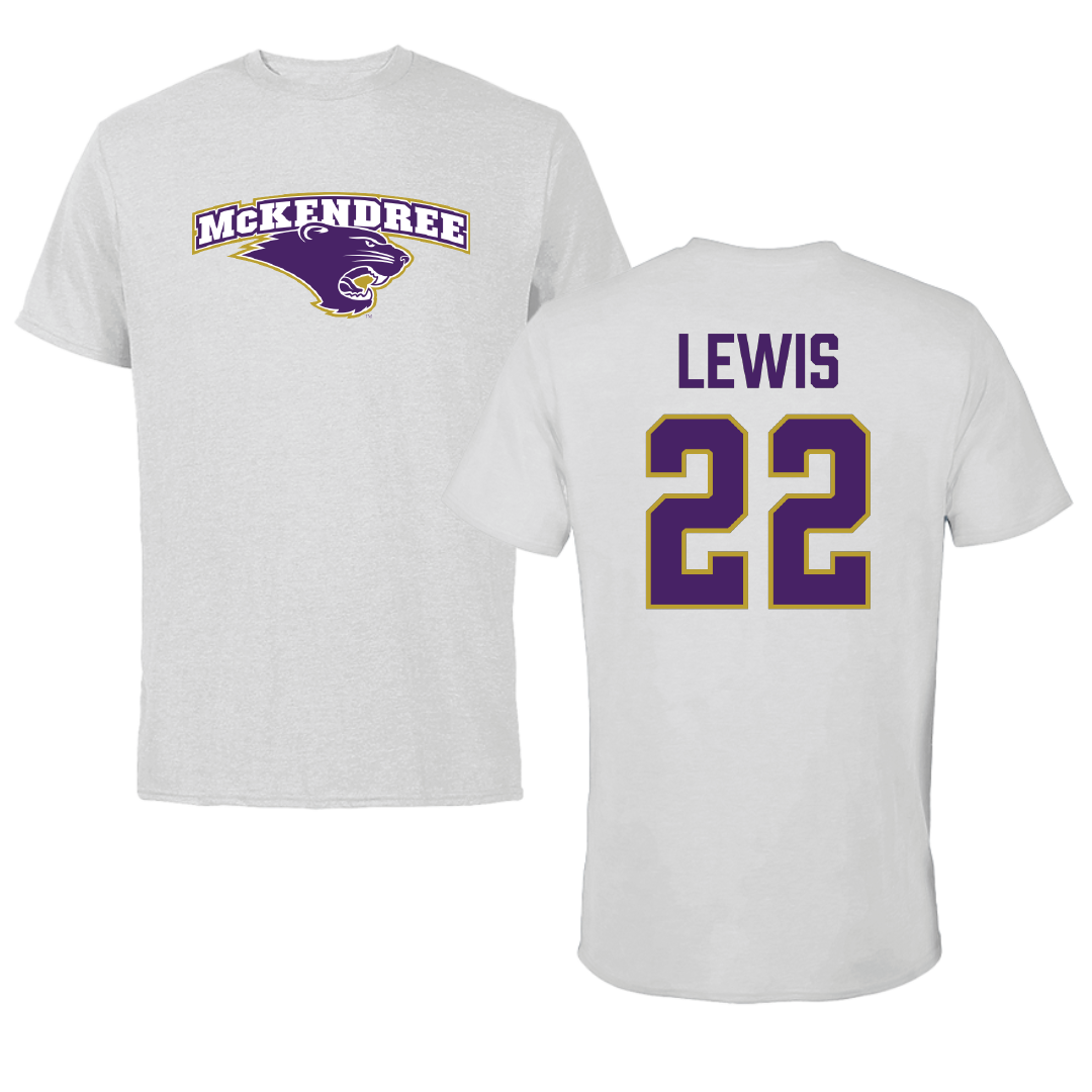 McKendree University Bowling (W) Light Gray Tee - #22 Ava Lewis